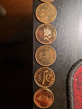 9 monedas conmemorativas de las olimpiadas