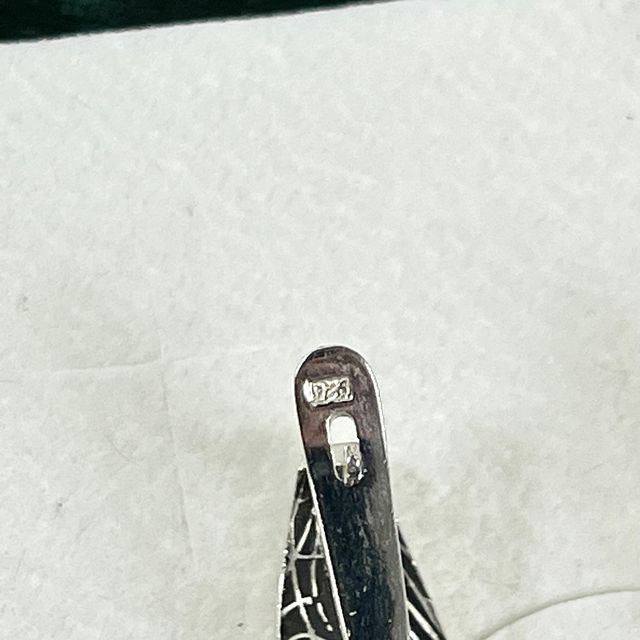 Orecchini argento 925 malachite naturale