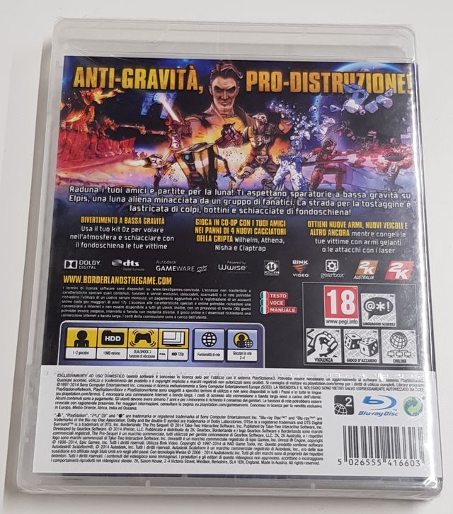 Borderlands The Pre-Sequel per PlayStation 3 PS3