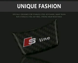 1 pegatina logotipo Sline para volante Audi.