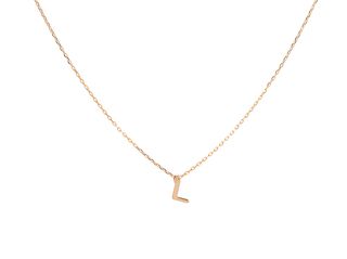 Cadena de oro 9K con inicial (a elegir)