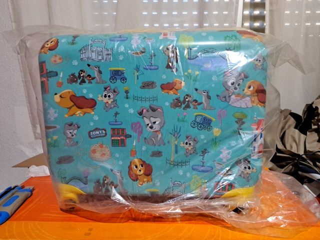 Disney maleta viaje dama y vagabundo