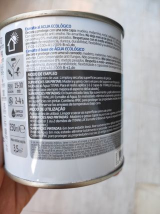 Pintura titanlux blanco piedra mate 250ml