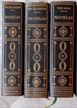 3 Tomos Novelas Vicky Baum Editorial Planeta
