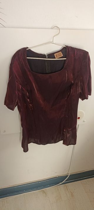 Blusa manga corta Pilar Rueda