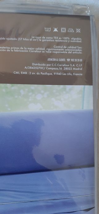 Juego sábanas cama 90 cm.