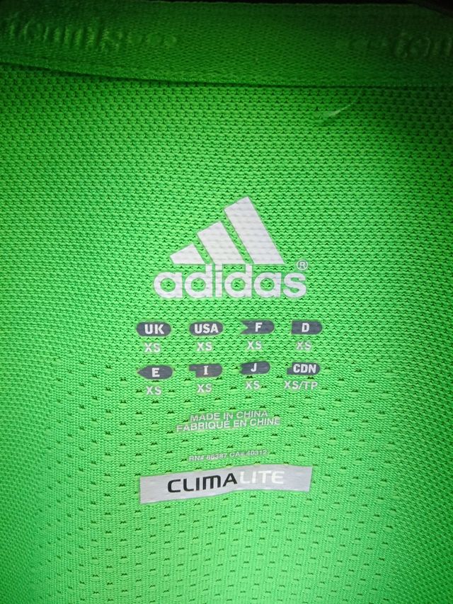maglia sport climalite adidas tg xs