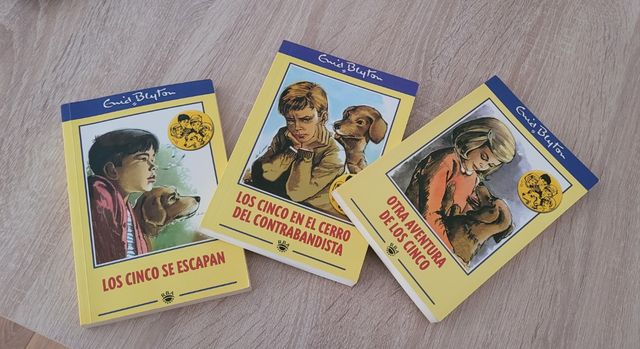 3 Libros de LOS CINCO de Enyd Blyton