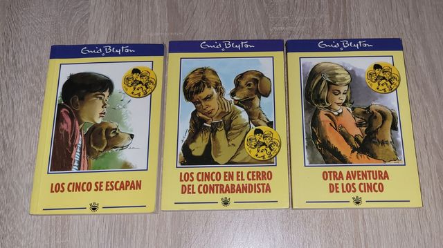 3 Libros de LOS CINCO de Enyd Blyton