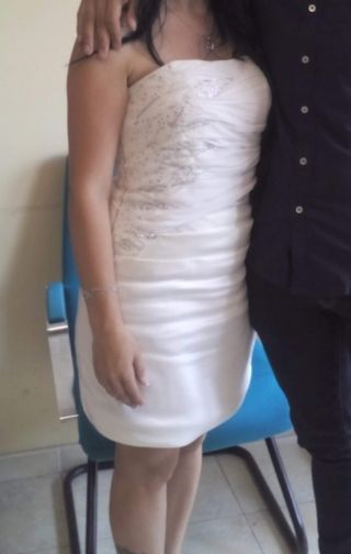 vestido novia corto