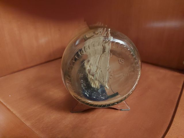 Velero Wyoming en botella.