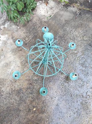 Gran lámpara de techo (araña) de forja artesana