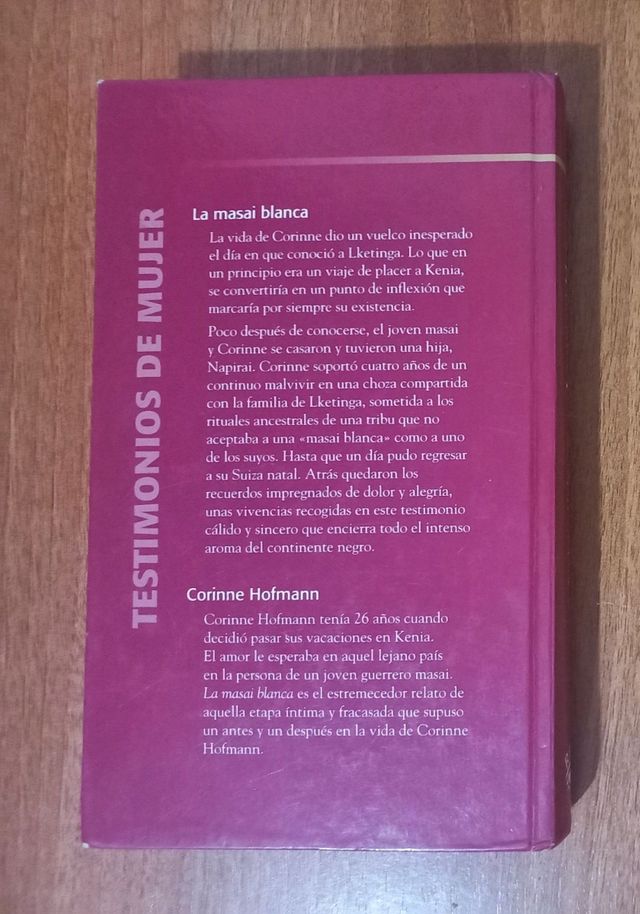 LA MASAI BLANCA. CORINNE HOFMANN