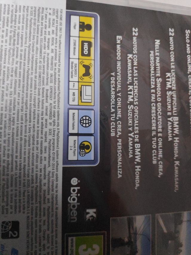 motorcycle club ps3 precintado