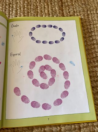 Mi libro para dibujar con huellas digitales