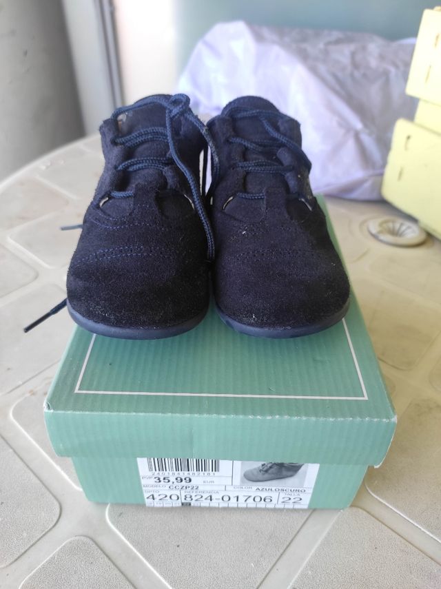 Zapatos azul talla 22