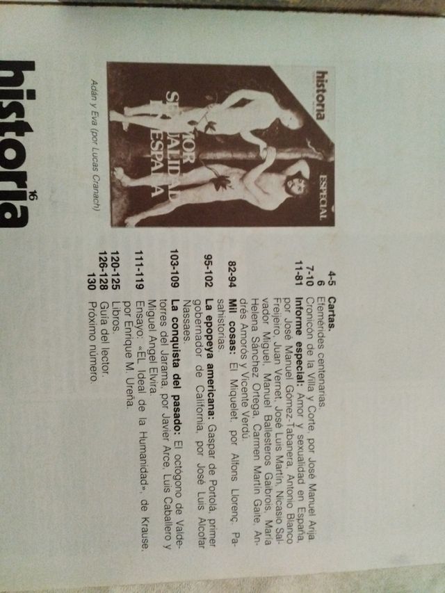 Amor y sexualidad en España. Especial.