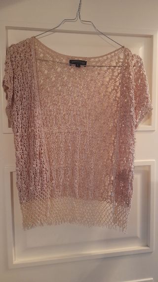 chaqueta tipo crochet.