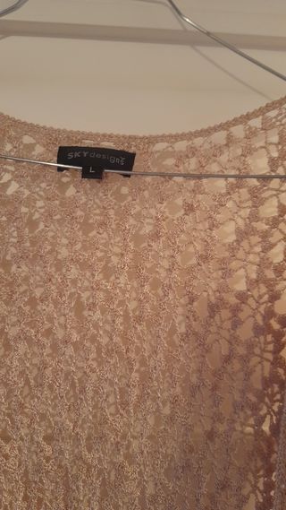 chaqueta tipo crochet.