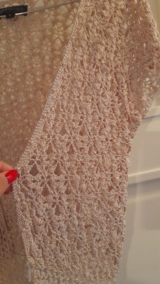 chaqueta tipo crochet.