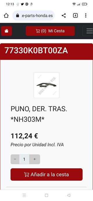 Asa derecha Honda Forza 125 original