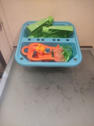 Arenero con juegos de agua