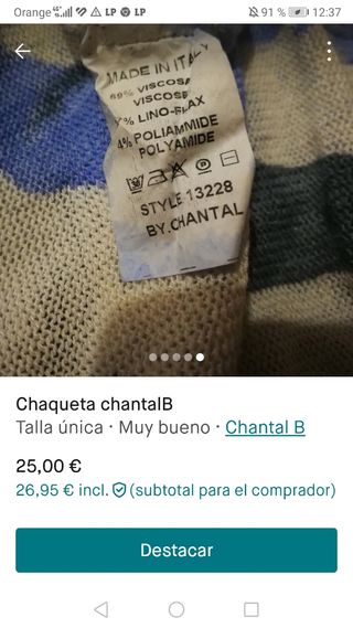 Chaqueta chantalB 