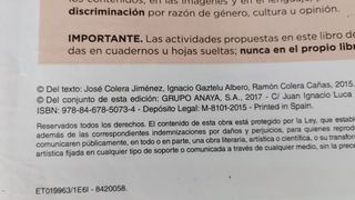 Libros matemáticas 1°ESO