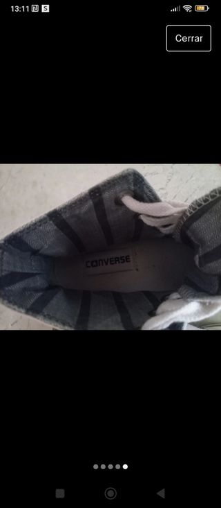 Converse Beige con puntera