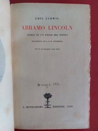 Lincoln Storia di un figlio del popolo -biografia
