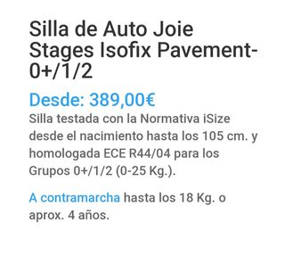 Silla de auto