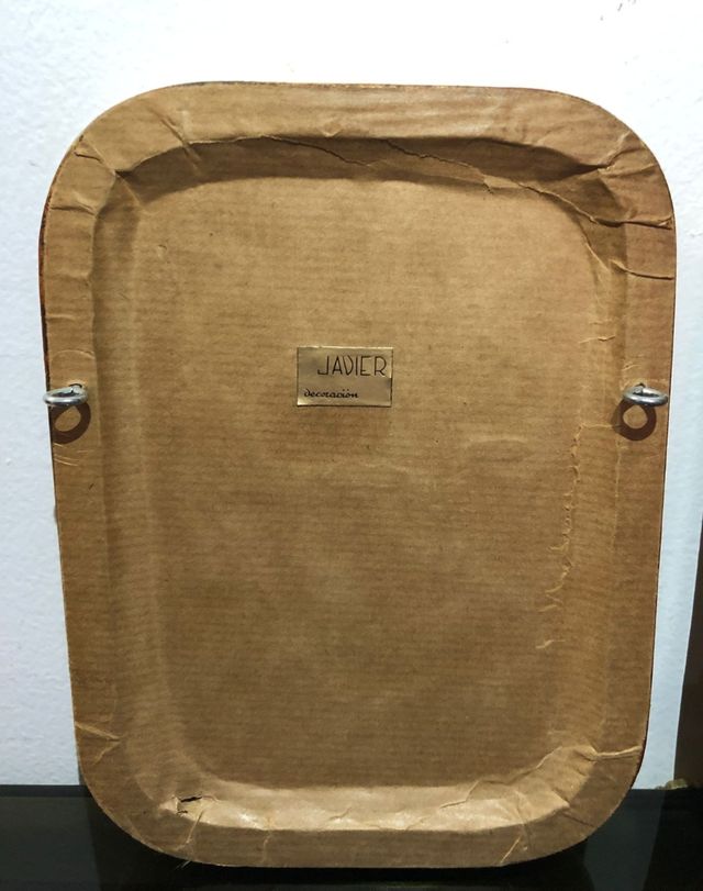 Coppia di dipinti ad olio su tavola - cornice in legno dorato