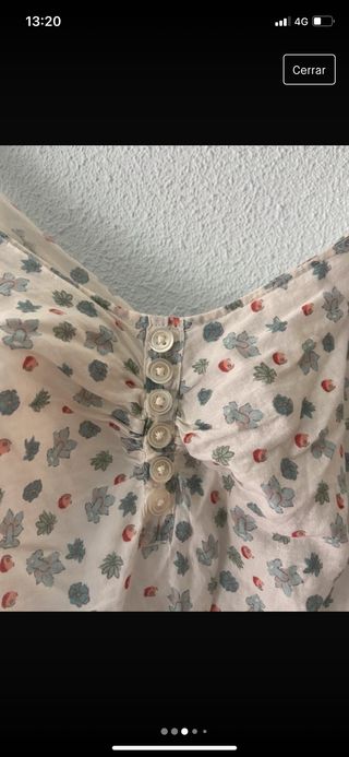Blusa espalda al aire con estampado