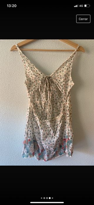 Blusa espalda al aire con estampado