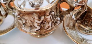 antico servizio vintage da caffè