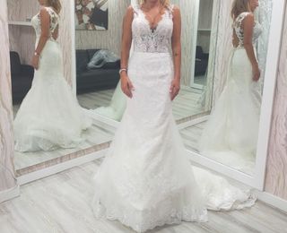 vestido sirena de novia nuevo