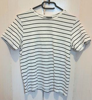 Camiseta marina rayas mujer manga corta