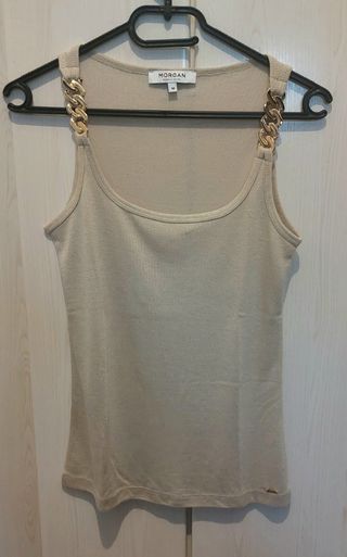 Camiseta tirantes color nude de Morgan