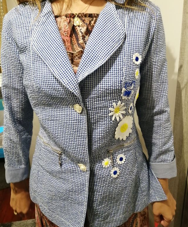 Chaqueta Vichy diseño Poupee chic