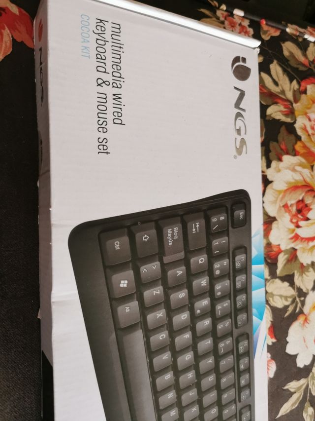 Teclado + Ratón NGS COCOA Kit USB nuevo