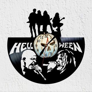 Reloj de Disco de Vinilo Helloween Banda Rock