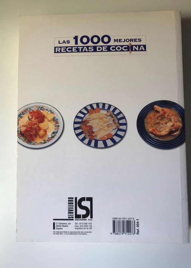 Libro las 1000 mejores recetas de cocina