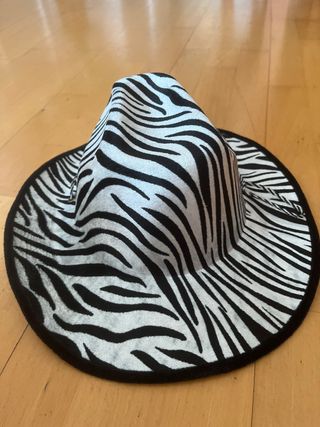 Sombrero cowboy cebra