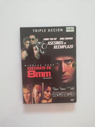 3 DVDs triple acción
