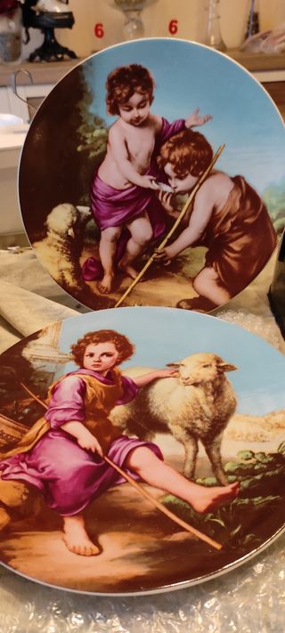 2 PLATOS PORCELANA 26 CENTÍMETROS NUEVOS.