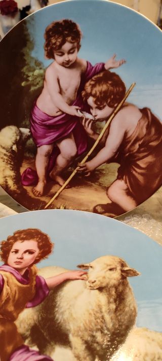 2 PLATOS PORCELANA 26 CENTÍMETROS NUEVOS.