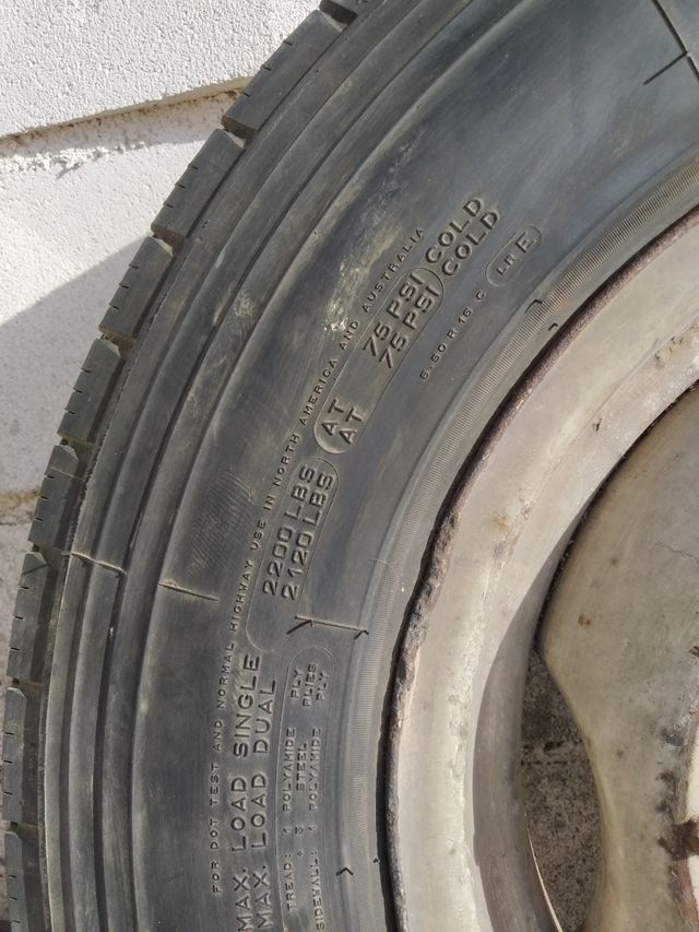 Neumático Michelin X antiguo