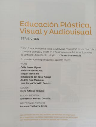 Plástica Santillana 4 ESO