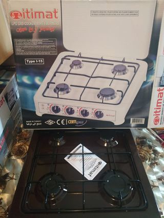 Encimera portátil 4 fogones cocina a gas