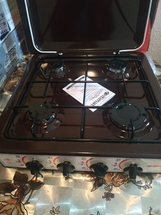Encimera portátil 4 fogones cocina a gas